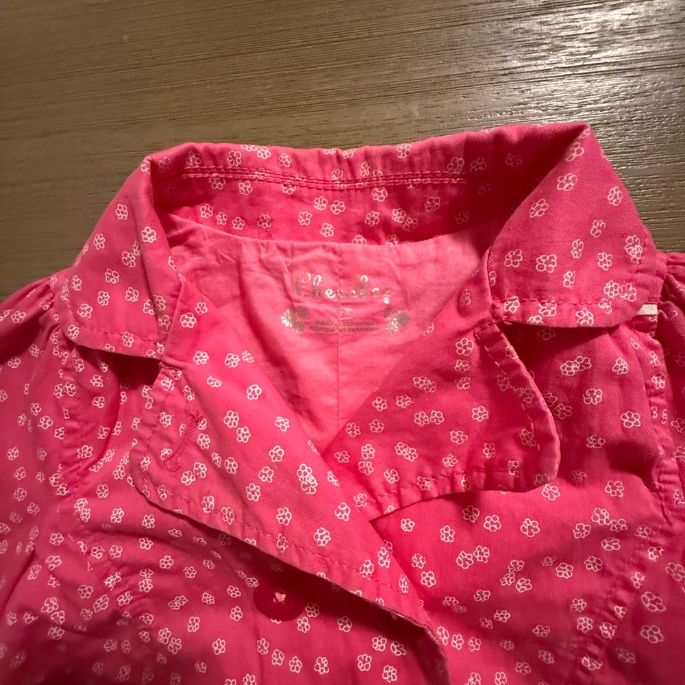 Pink Jacket with Floral Pattern 2T - Picture 3 of 8